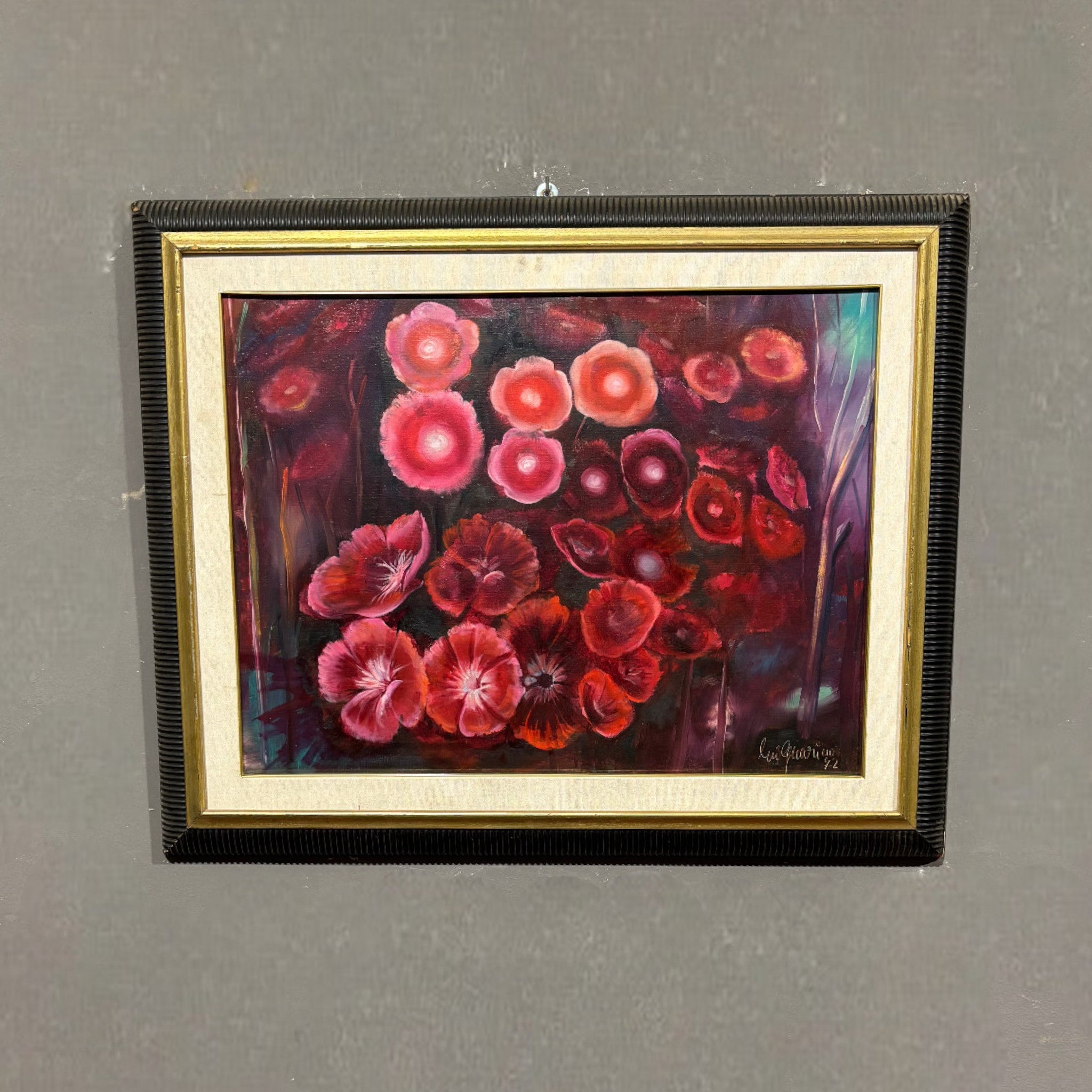 Dipinto ad olio "Fiori" - Vassallo Antiques Antiquariato Online
