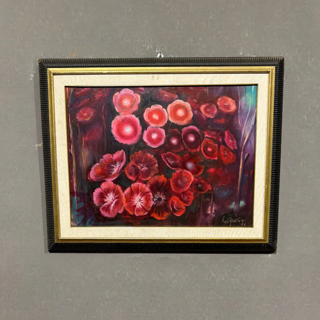 Dipinto ad olio "Fiori" - Vassallo Antiques Antiquariato Online