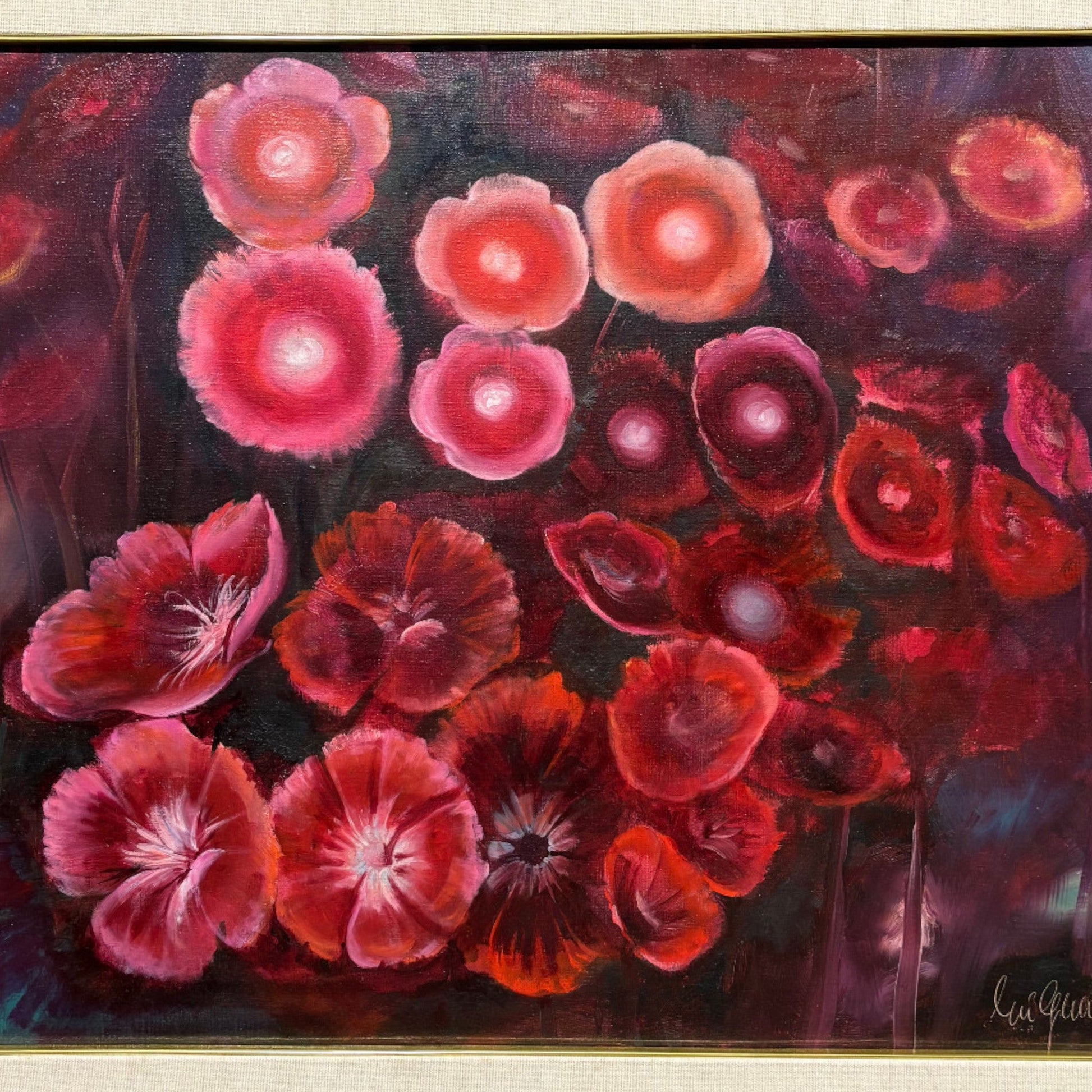 Dipinto ad olio "Fiori" - Vassallo Antiques Antiquariato Online