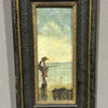 Dipinto ad olio su tavola Pescatore - Vassallo Antiques Antiquariato Online