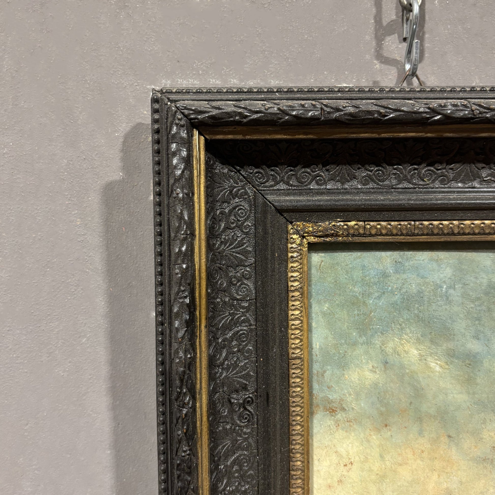 Dipinto ad olio su tavola Pescatore - Vassallo Antiques Antiquariato Online