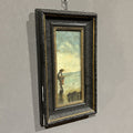 Dipinto ad olio su tavola Pescatore - Vassallo Antiques Antiquariato Online