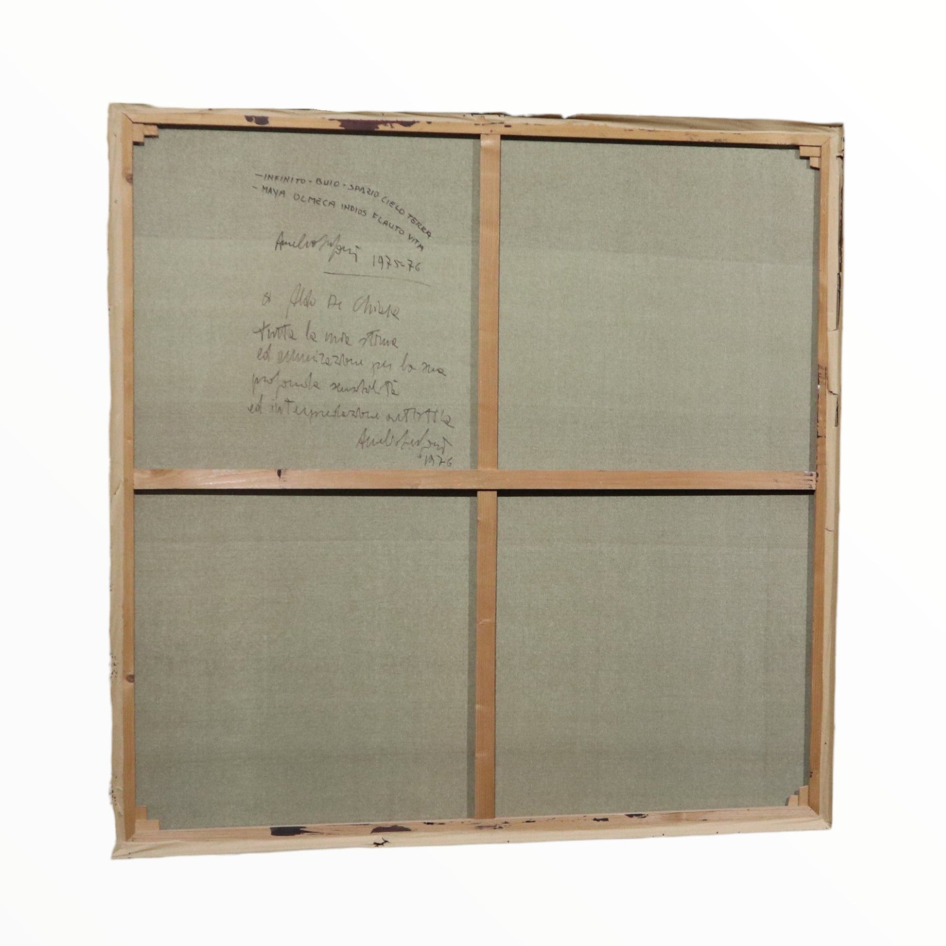 Dipinto di grandi dimensioni su tela anni '70 - Vassallo Antiques Antiquariato Online