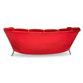 Divano a conchiglia design anni '50 in velluto - Vassallo Antiques Antiquariato Online