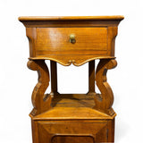 Elegante Comodino a virgola fine '800 - Vassallo Antiques Antiquariato Online