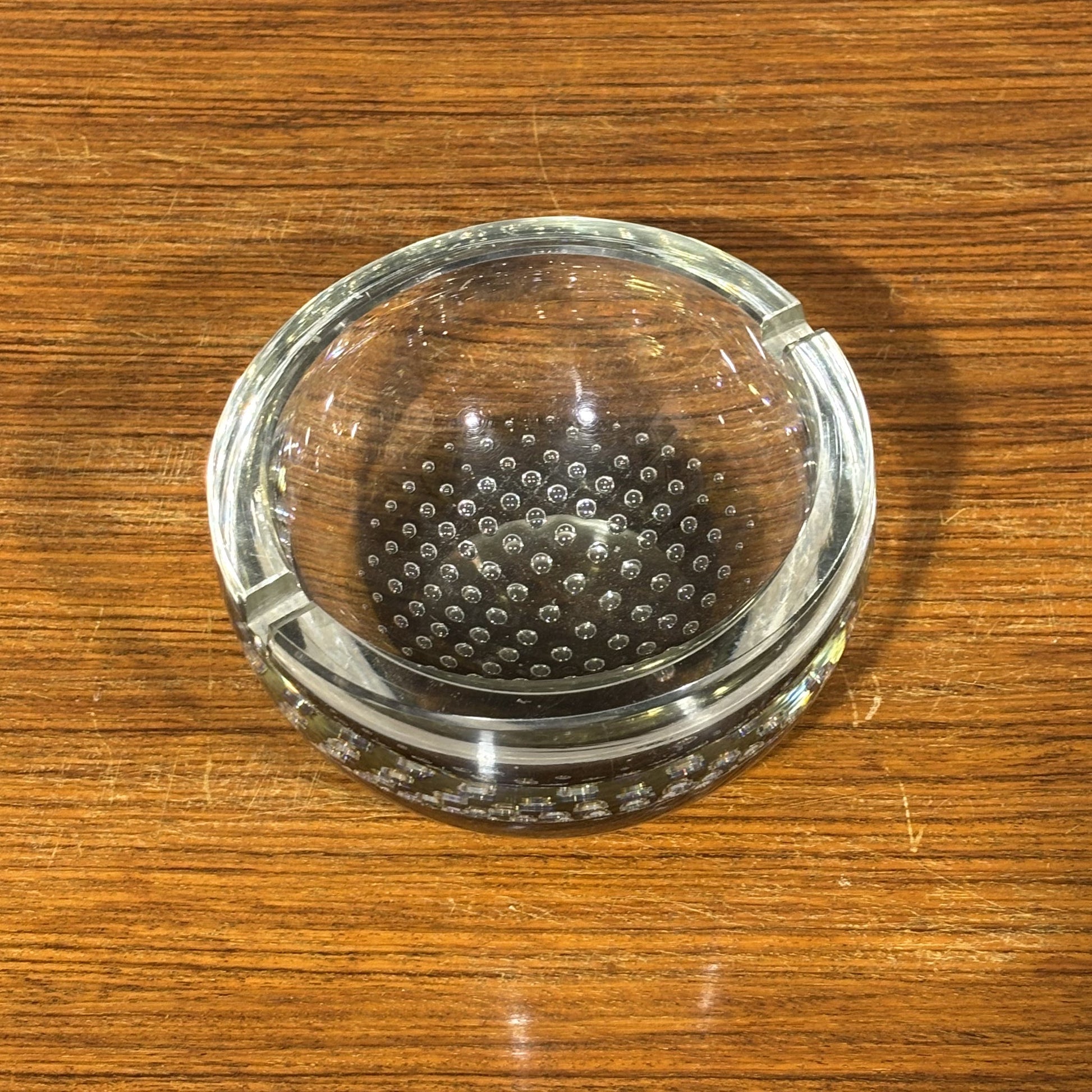 Elegante posacenere in vetro di Murano anni '70 - Vassallo Antiques Antiquariato Online