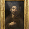 Antico Dipinto olio su tavola epoca '700 San Francesco