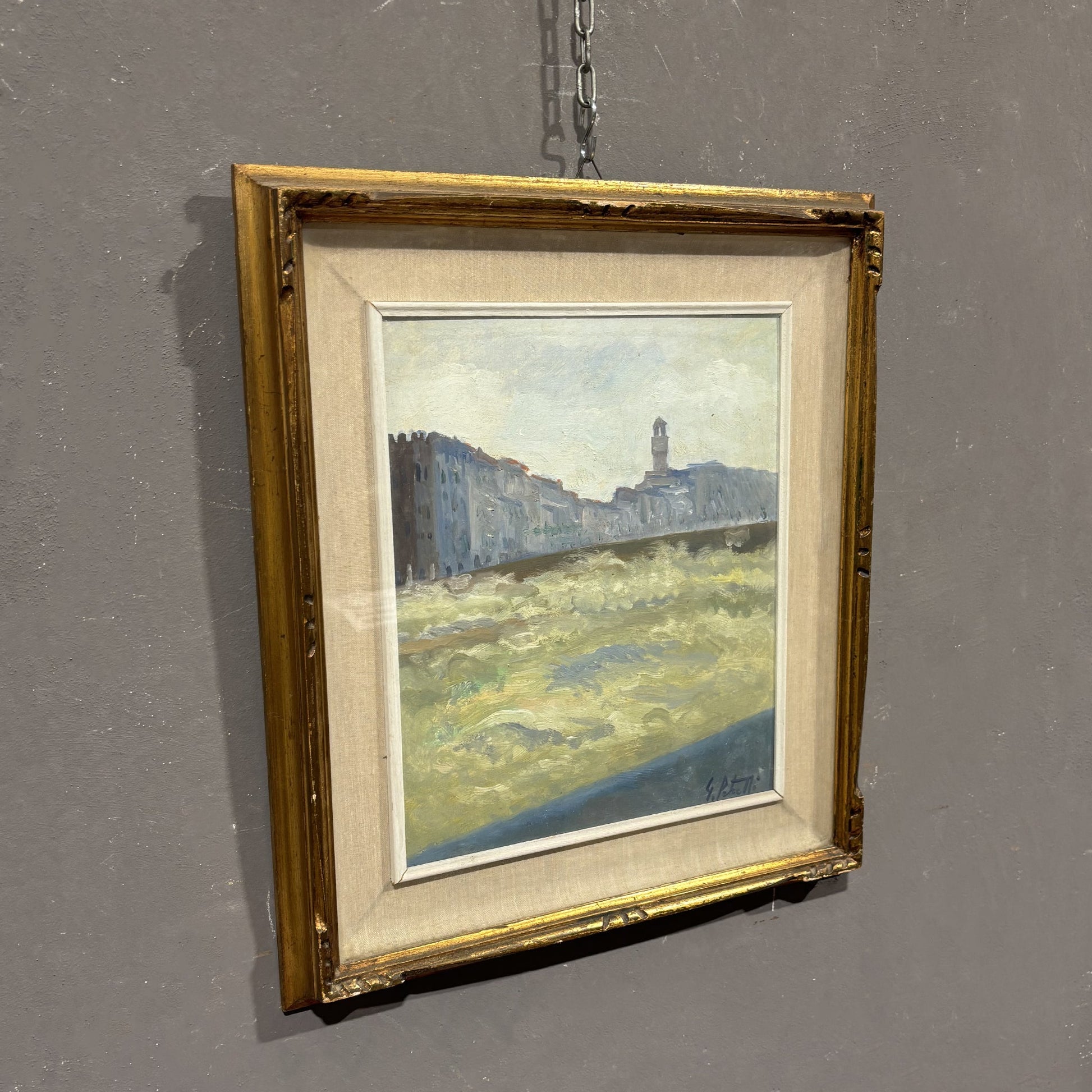 Gilberto PETRELLI (1922 - 1986) dipinto Firenze - Vassallo Antiques Antiquariato Online
