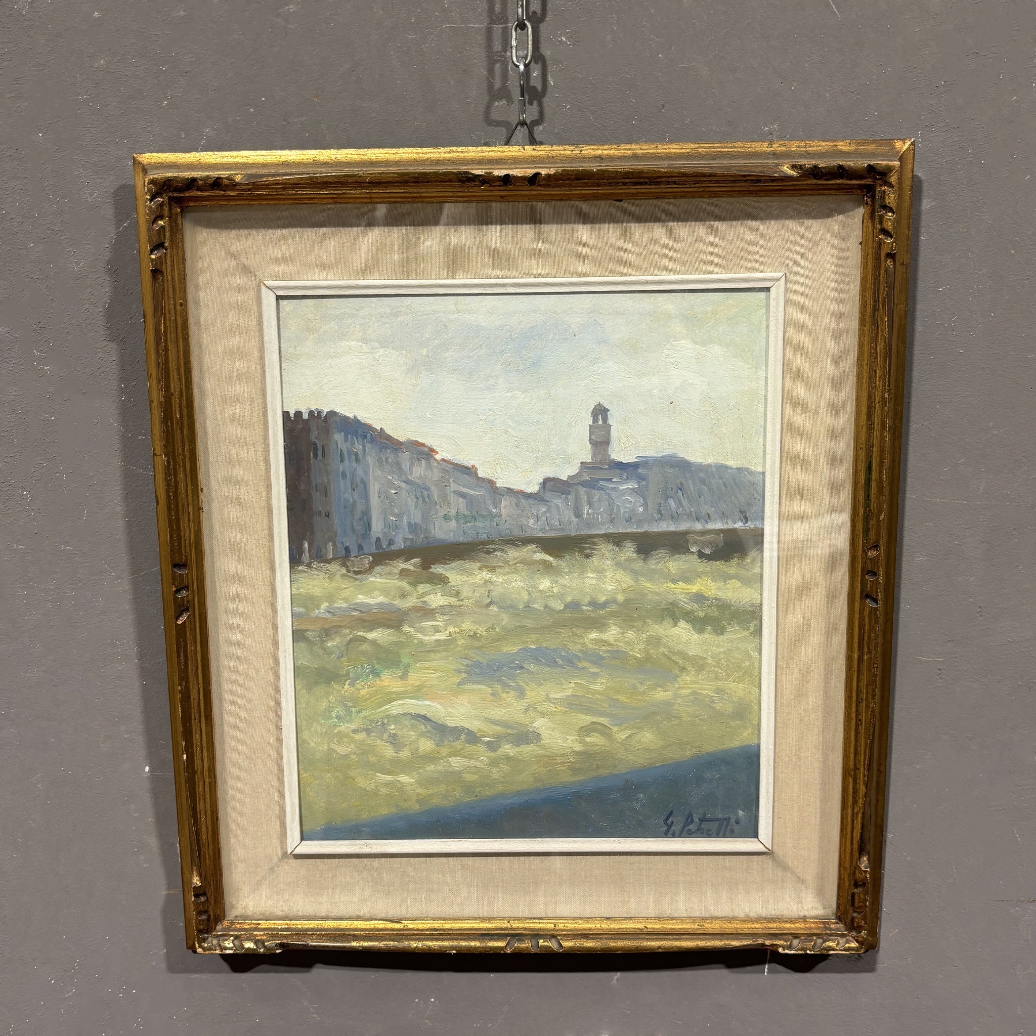 Gilberto PETRELLI (1922 - 1986) dipinto Firenze - Vassallo Antiques Antiquariato Online