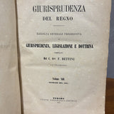 Giurisprudenza Italiana Raccolta Generale - 1862 - Vassallo Antiques Antiquariato Online