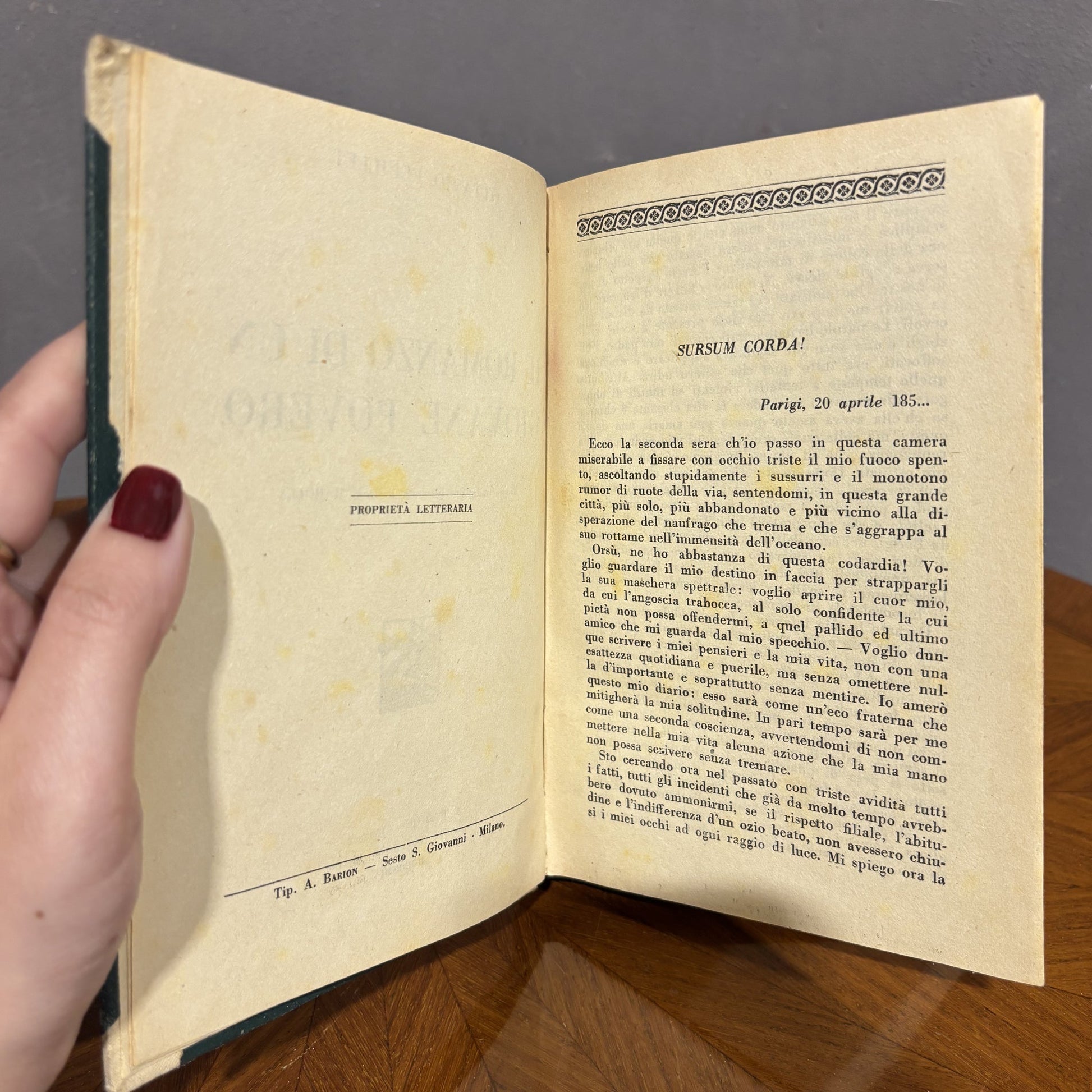 "Il romanzo di un giovane povero" - Ottavio Feulliet 1908 - Vassallo Antiques Antiquariato Online