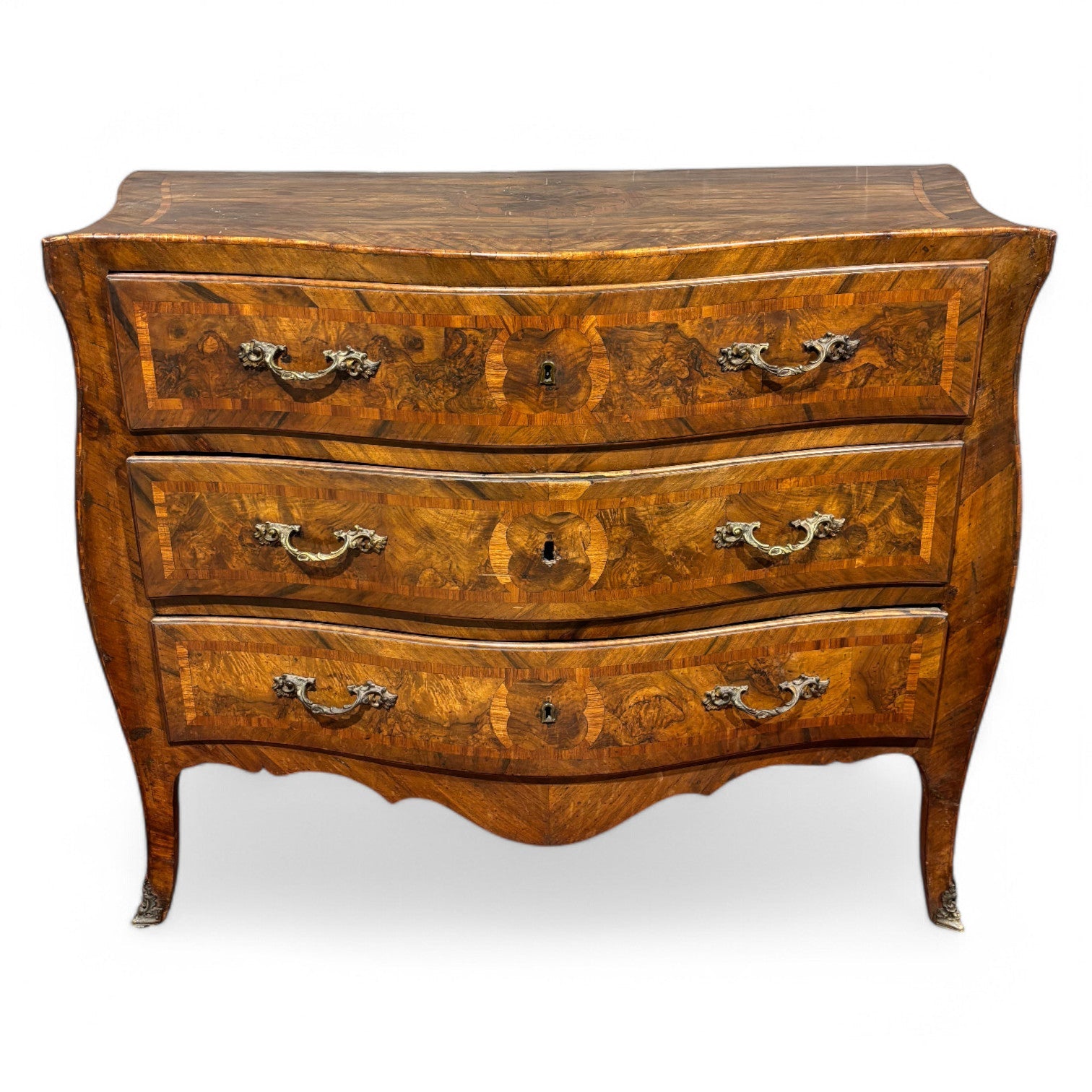 Importante Cassettone Luigi XV Intarsiato - Vassallo Antiques Antiquariato Online