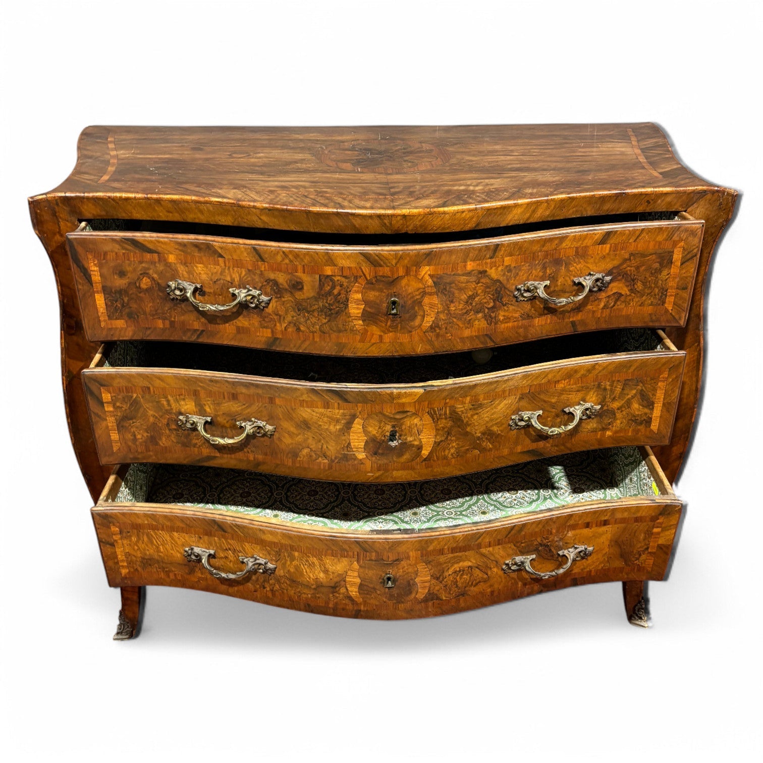 Importante Cassettone Luigi XV Intarsiato - Vassallo Antiques Antiquariato Online