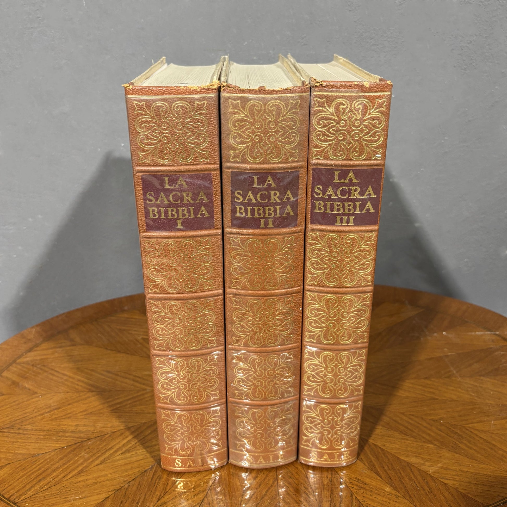 La Sacra Bibbia, SAIE Editrice 1959 - Vassallo Antiques Antiquariato Online