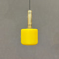 Lampada a sospensione in vetro giallo Stilnovo Vetro, 1950 circa - Vassallo Antiques Antiquariato Online