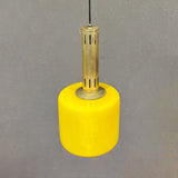 Lampada a sospensione in vetro giallo Stilnovo Vetro, 1950 circa - Vassallo Antiques Antiquariato Online