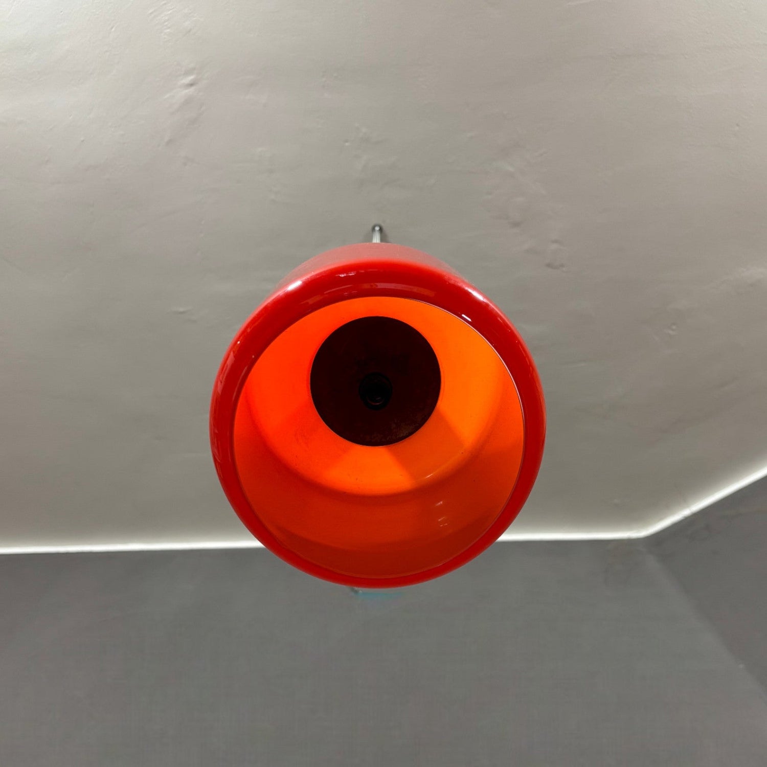Lampada a sospensione in vetro rosso Stilnovo, 1950 circa - Vassallo Antiques Antiquariato Online
