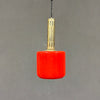 Lampada a sospensione in vetro rosso Stilnovo, 1950 circa - Vassallo Antiques Antiquariato Online