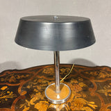 Lampada da Tavolo anni '60 in legno ed alluminio - Vassallo Antiques Antiquariato Online
