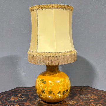 Lume in ceramica dipinta anni '70