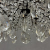 Antico Lampadario Liberty con pendenti
