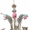Six-arm chandelier in Murano glass