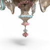 Six-arm chandelier in Murano glass