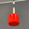 Lampada a sospensione in vetro rosso Stilnovo, 1950 circa