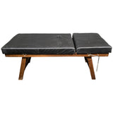 Lettino medico vintage pelle - Vassallo Antiques Antiquariato Online