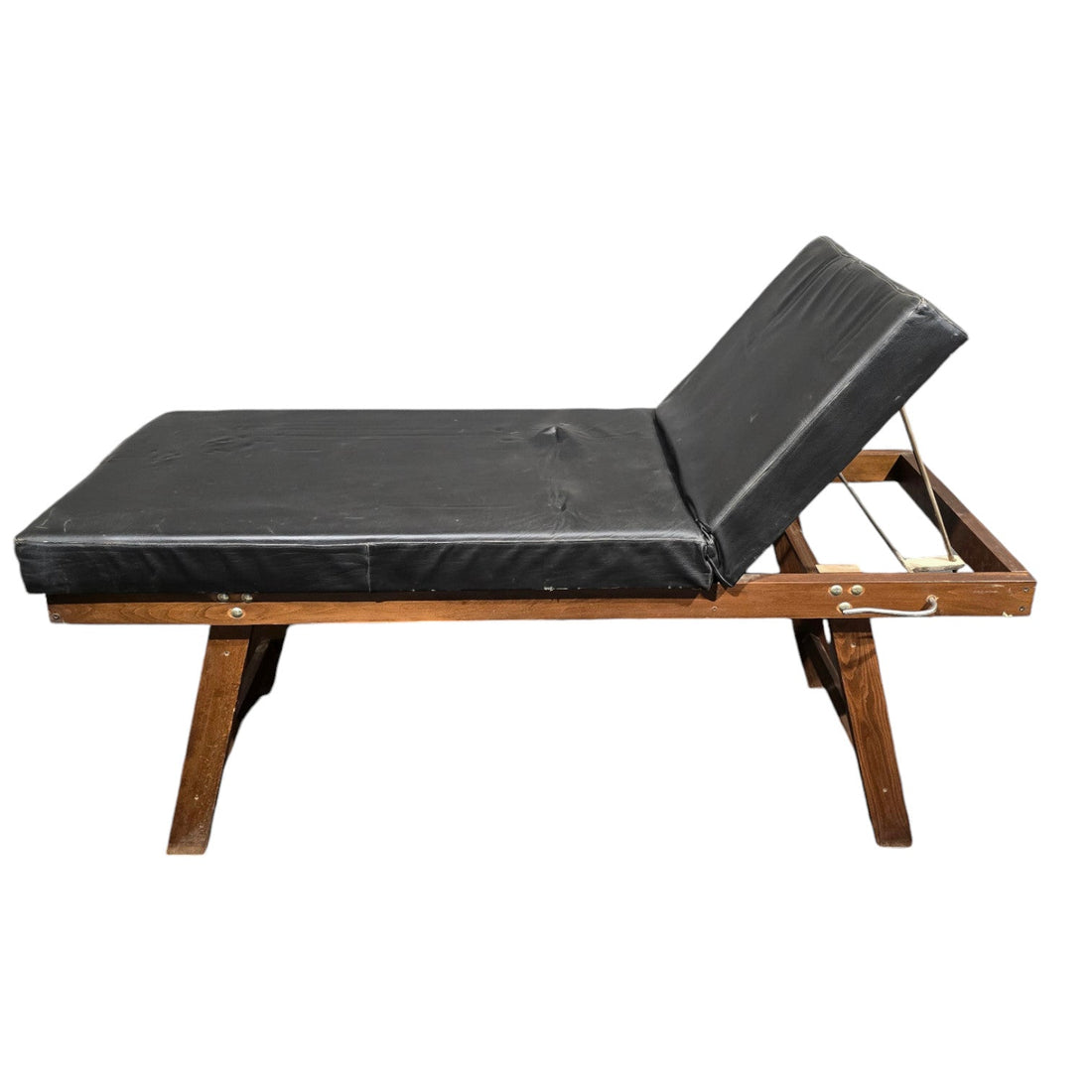 Lettino medico vintage pelle - Vassallo Antiques Antiquariato Online