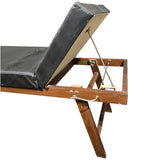 Lettino medico vintage pelle - Vassallo Antiques Antiquariato Online