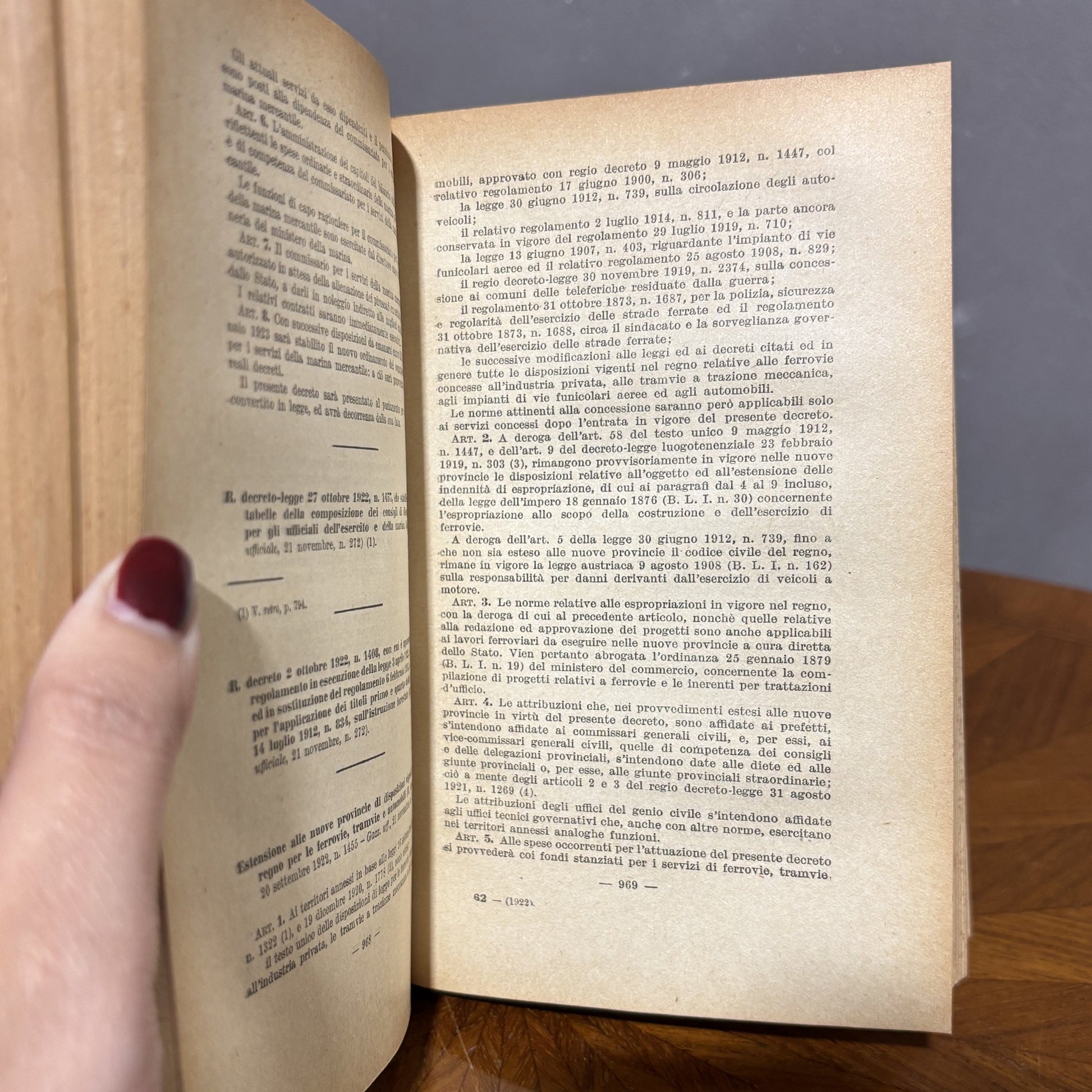 "LEX - Legislazione Italiana" - Miele - 1922 - Vassallo Antiques Antiquariato Online