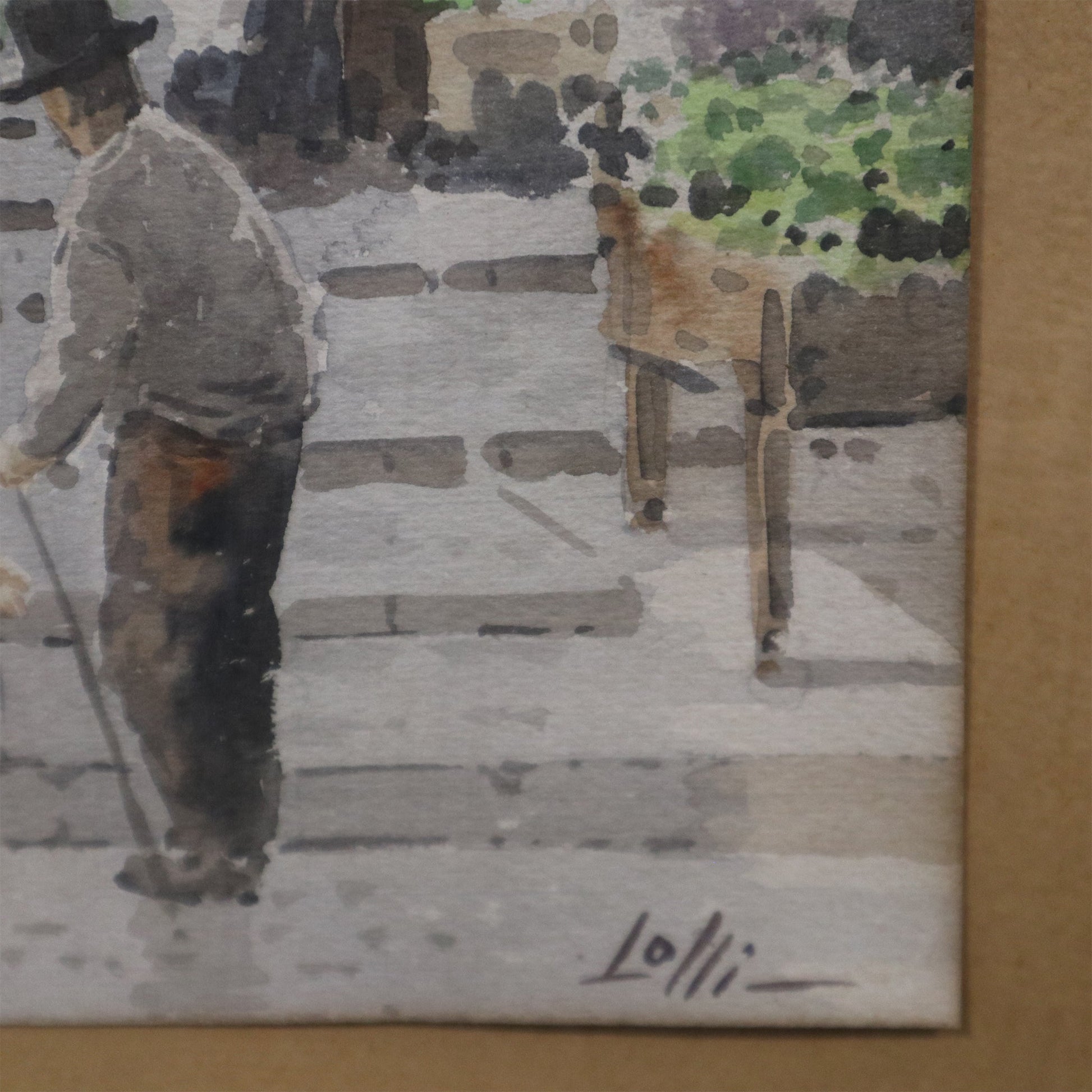 Lolli - Dipinto ad acquerello - Vassallo Antiques Antiquariato Online