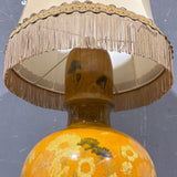 Lume in ceramica dipinta anni '70 - Vassallo Antiques Antiquariato Online