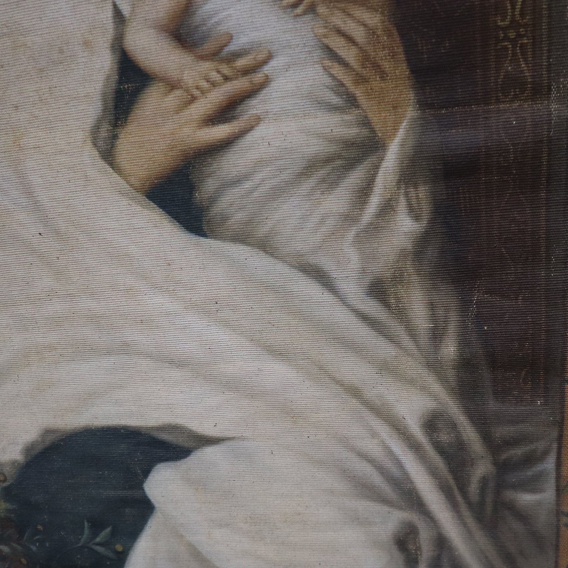Madonna dell'ulivo Dipinto su tela a succo d'erba - Vassallo Antiques Antiquariato Online