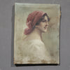 Antico dipinto G. Maresca ritratto di donna