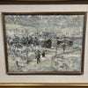 Nevicata , dipinto ad olio su tela - Vassallo Antiques Antiquariato Online