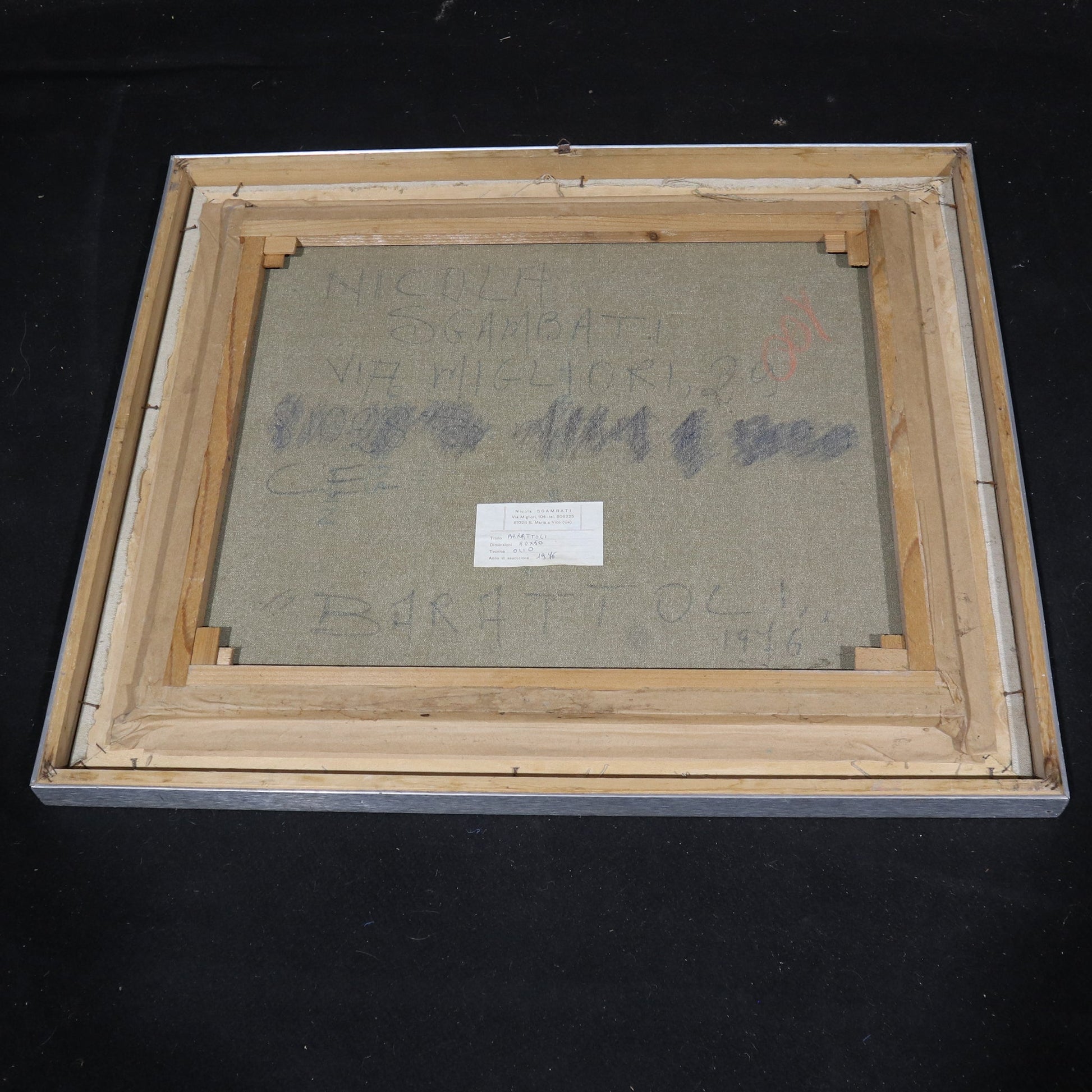 Nicola Sgambati - BARATTOLI - Dipinto ad olio su tela - Vassallo Antiques Antiquariato Online