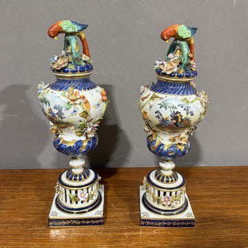 Antica Coppia di vasi in Porcellana Sevres XIX secolo