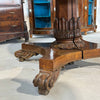 Elegante Tavolo Regency in radica con intarsi in bois de rose della prima metà dell'800