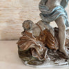 Importante gruppo in porcellana di Capodimonte raffigurante Mercurio e Argo
