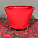 Poltrona di design anni '50 in velluto - Vassallo Antiques Antiquariato Online