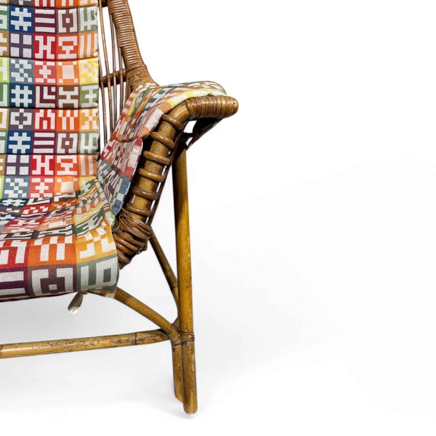 Poltrona Jungle in vimini George Coslins per Gervasoni - Vassallo Antiques Antiquariato Online