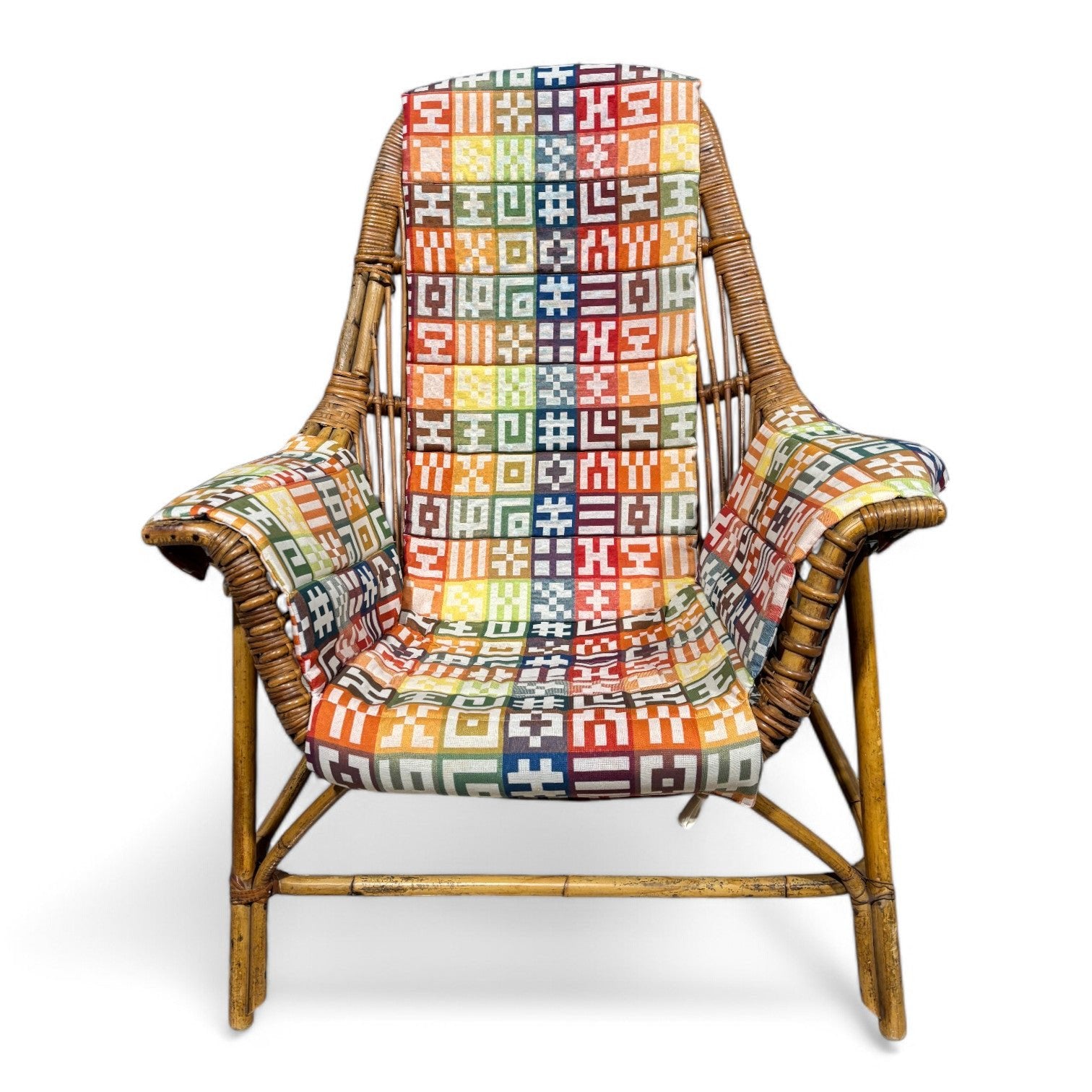Poltrona Jungle in vimini George Coslins per Gervasoni - Vassallo Antiques Antiquariato Online