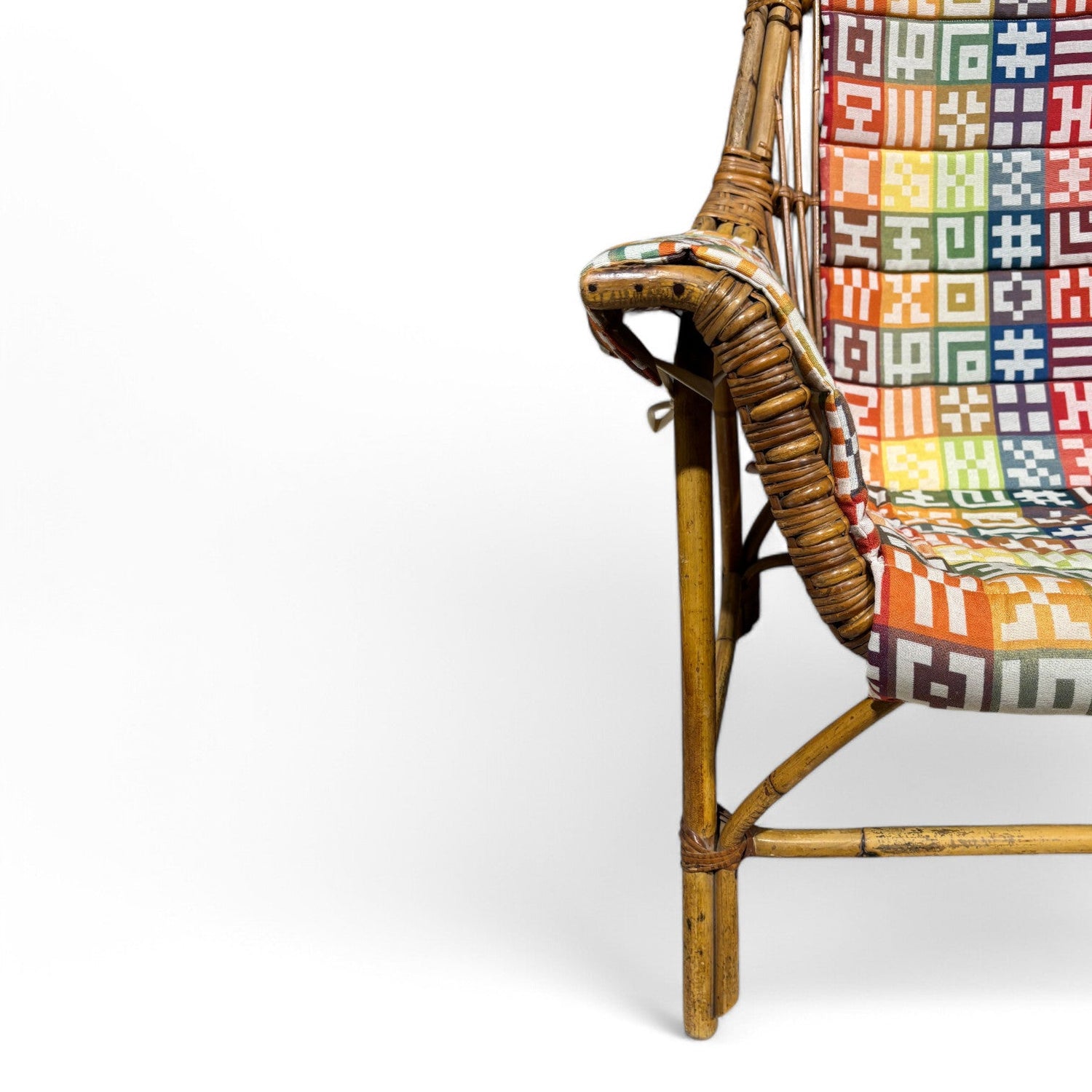 Poltrona Jungle in vimini George Coslins per Gervasoni - Vassallo Antiques Antiquariato Online