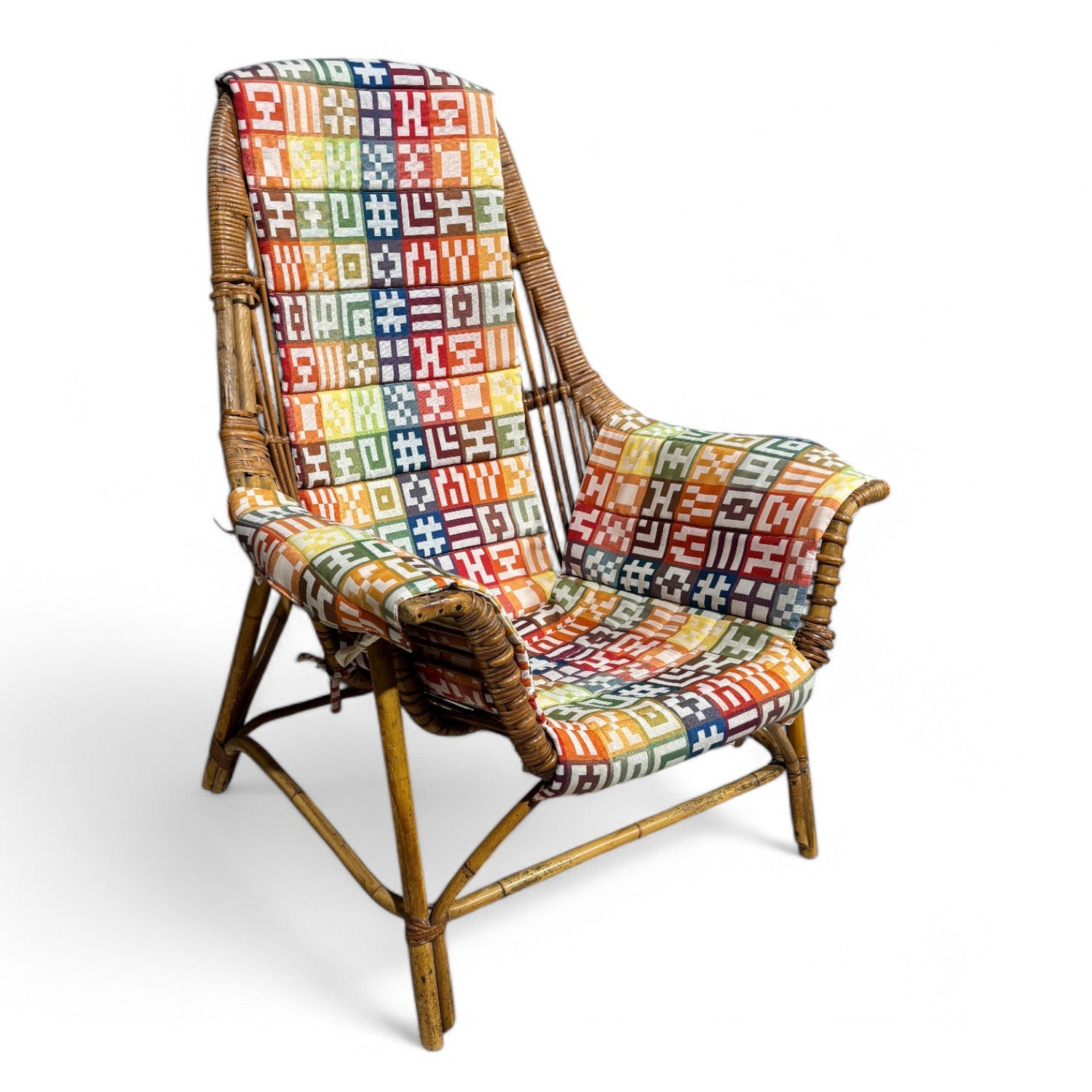 Poltrona Jungle in vimini George Coslins per Gervasoni - Vassallo Antiques Antiquariato Online