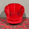 Poltrona di design anni '50 in velluto