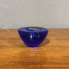 Posacenere cristallo blu Kosta Boda anni '60 - Vassallo Antiques Antiquariato Online