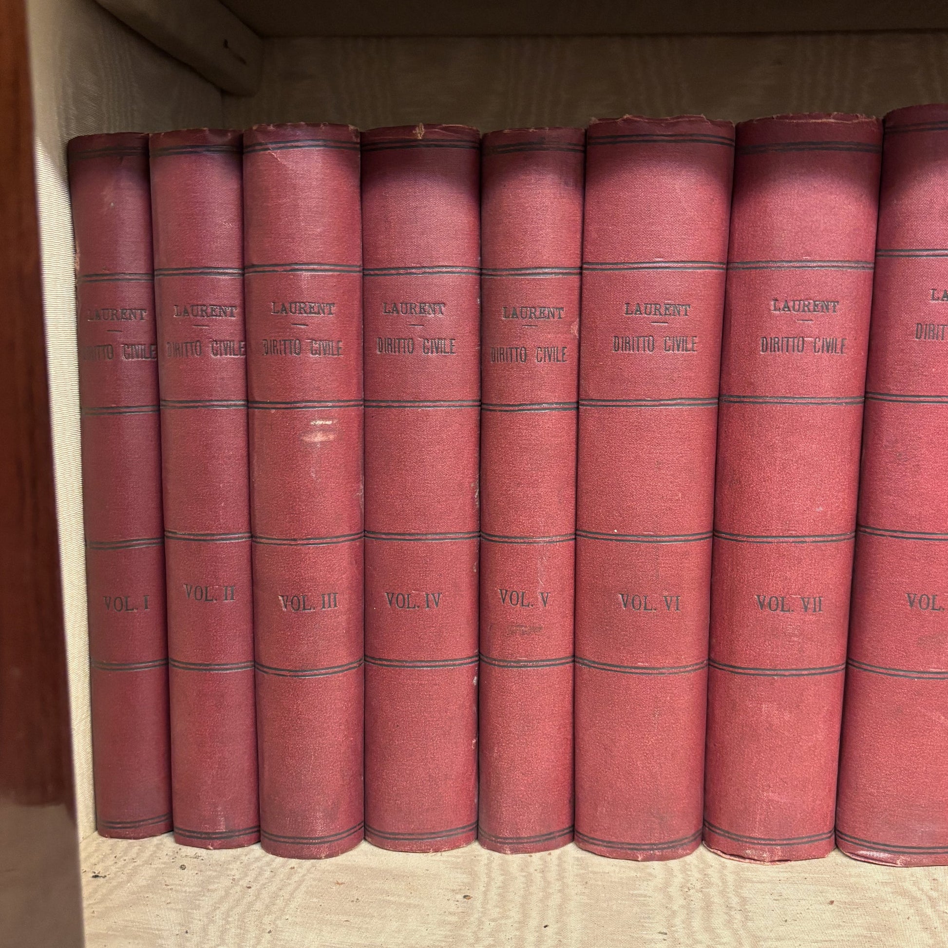 Principii del diritto civile - F. Laurent - 1900 - Vassallo Antiques Antiquariato Online