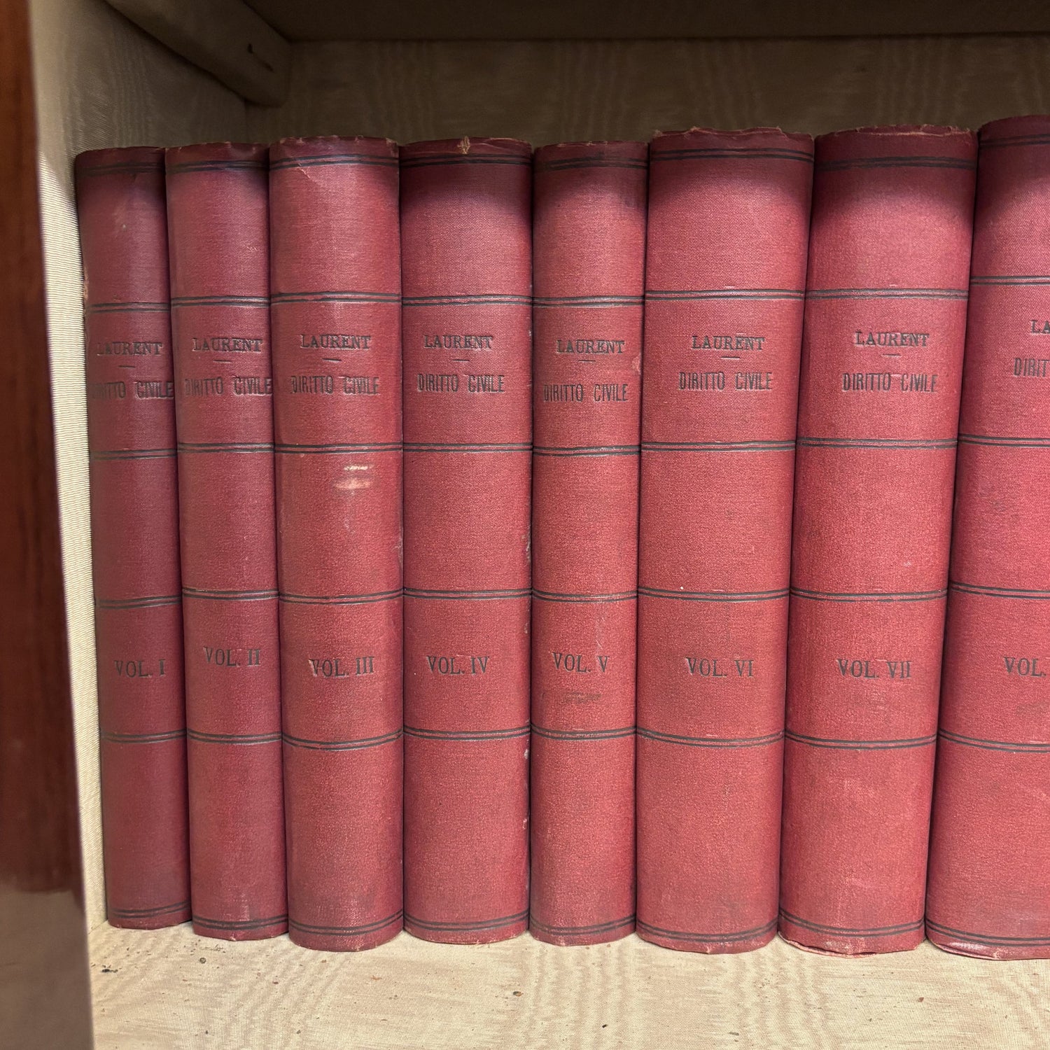 Principii del diritto civile - F. Laurent - 1900 - Vassallo Antiques Antiquariato Online